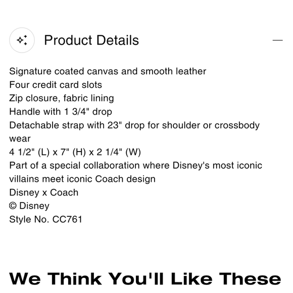 Disney X Coach Eva Phone Crossbody In Signature Canvas with Patches - Picture 5 of 5